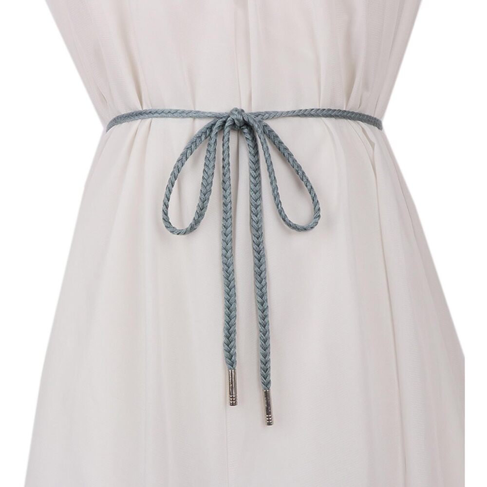 9941 Women Girls Boho Weave Cotton Braided Waist Tie Belt Wrap Cloth Belts